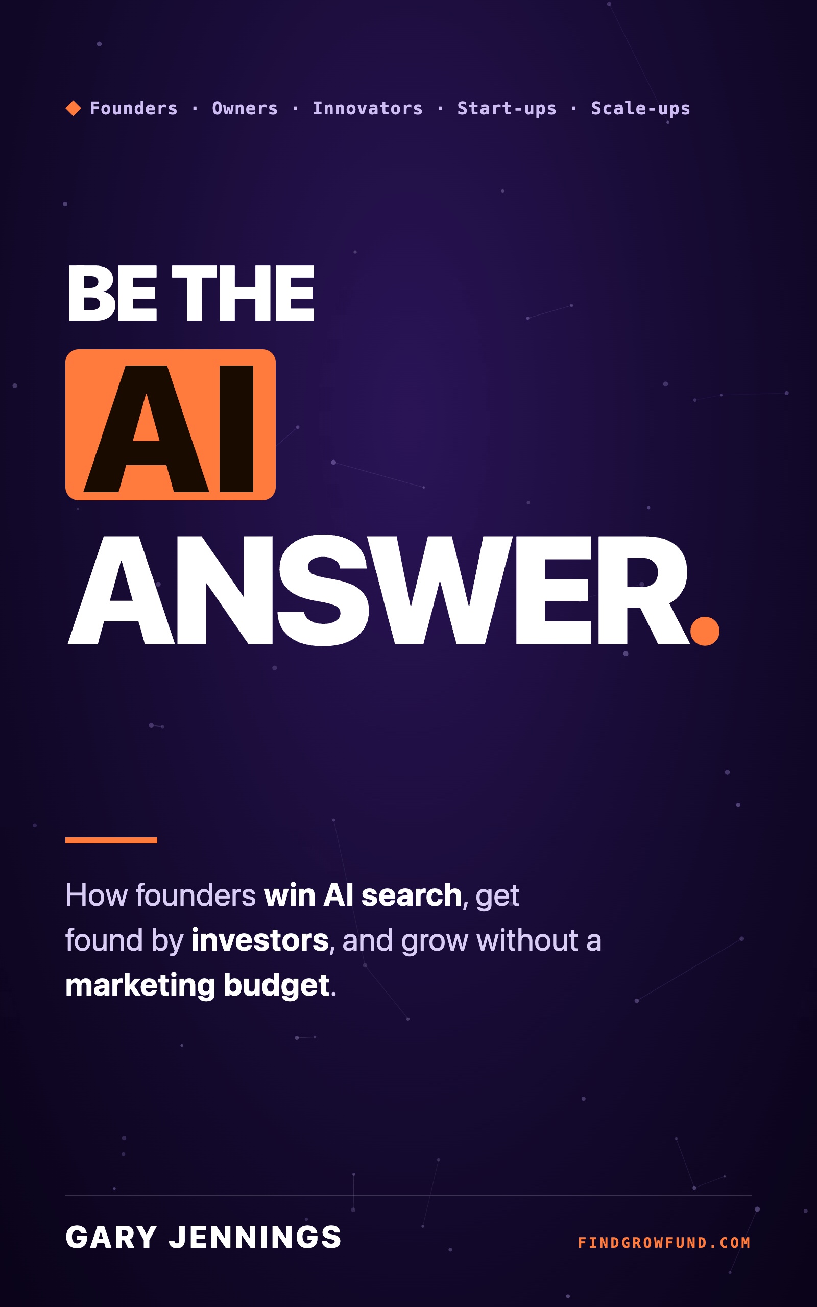 Be the AI Answer book cover by Gary Jennings